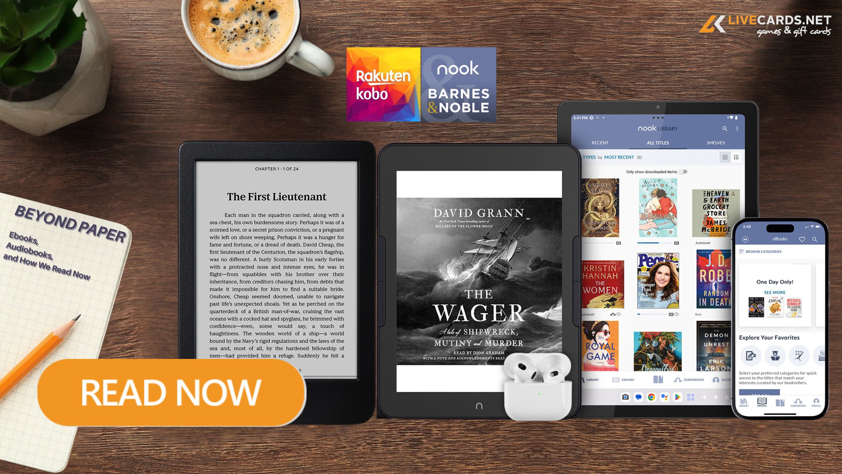 Beyond Paper Ebooks, Audiobooks, and How We Read Now
