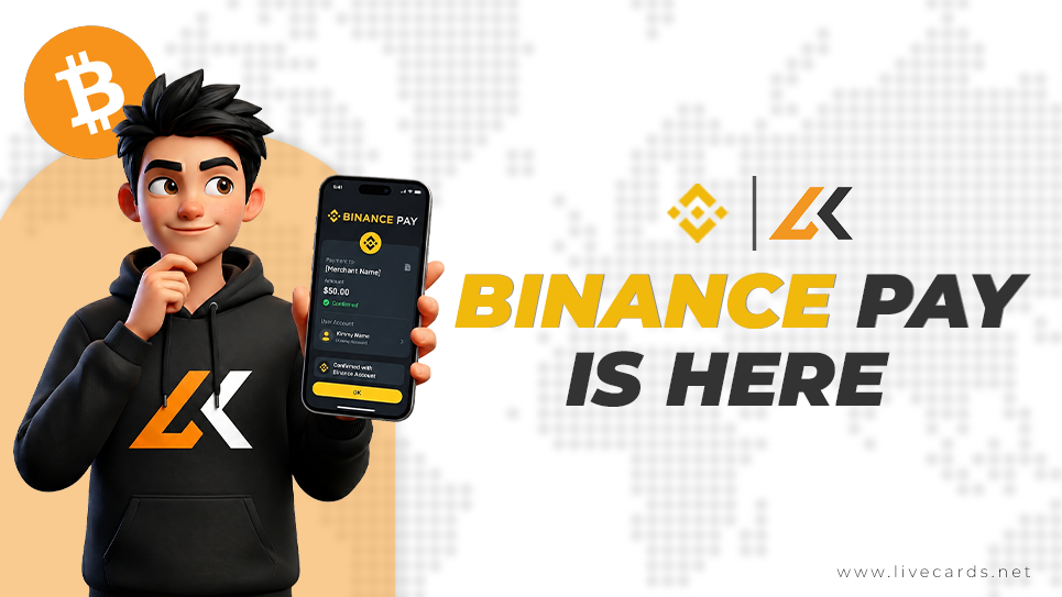 Binance Pay is Here at Livecards.net