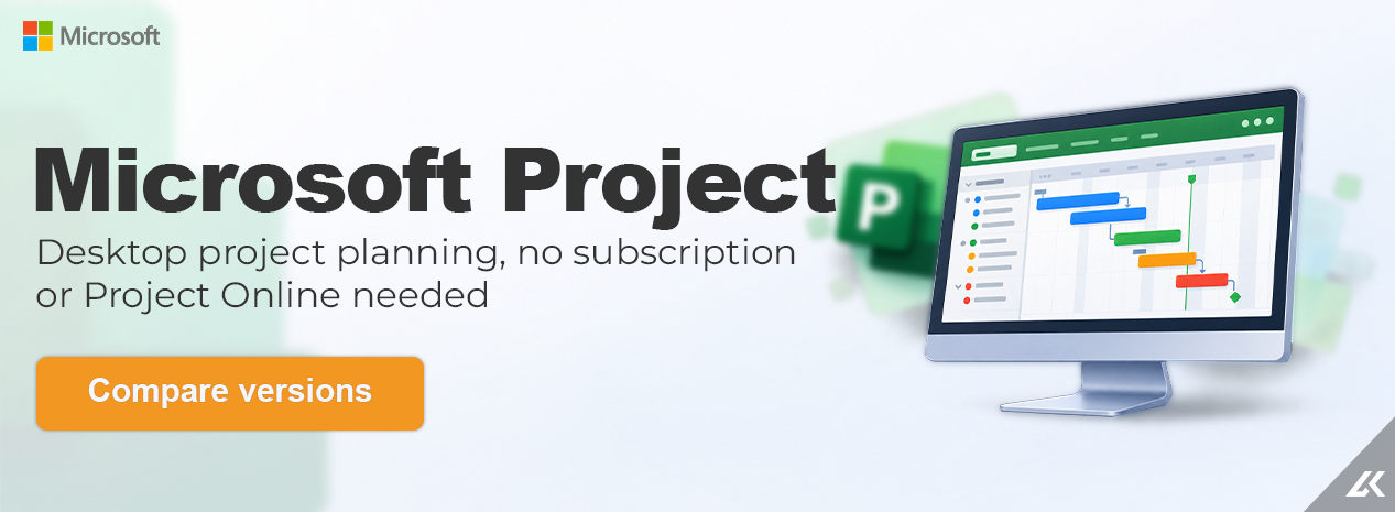 Microsoft Project: desktop project planning, no subscription or Project Online needed