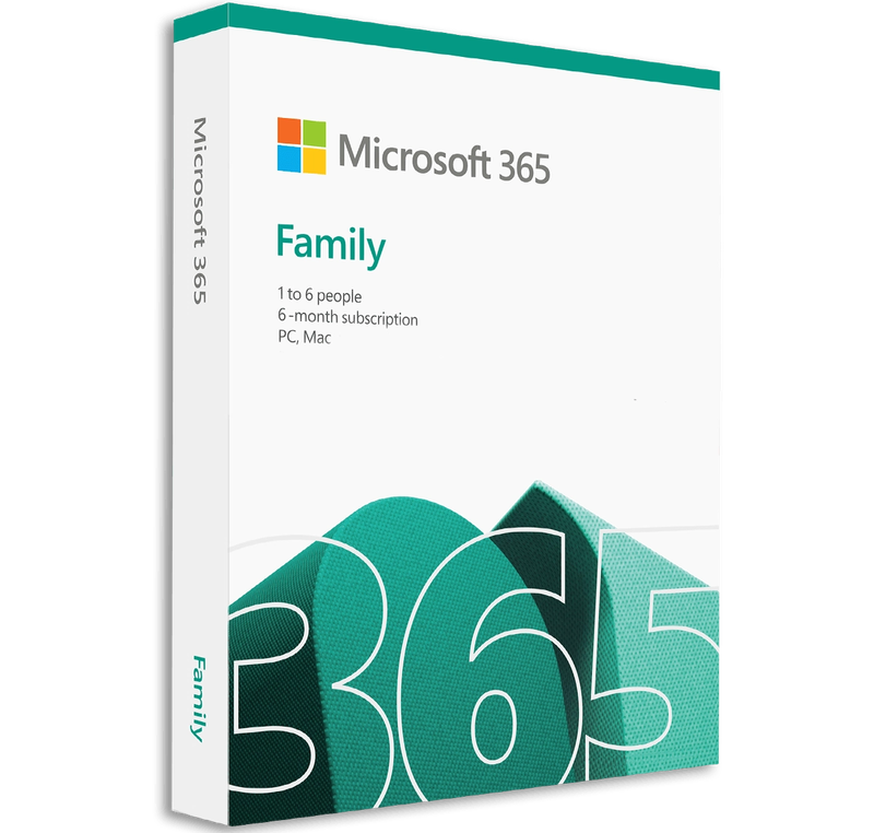 Microsoft Office 365 Family PC-Mac - 6 months 6 devices