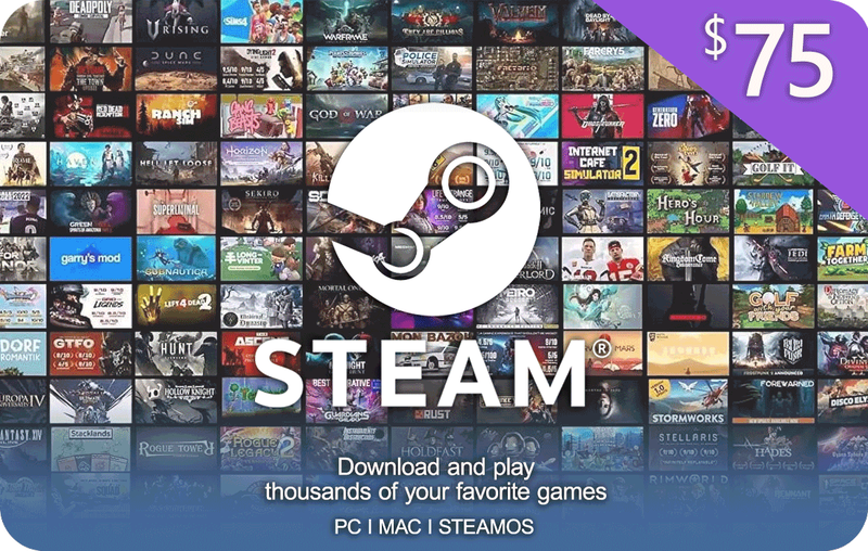 Steam Gift Card 75 USD