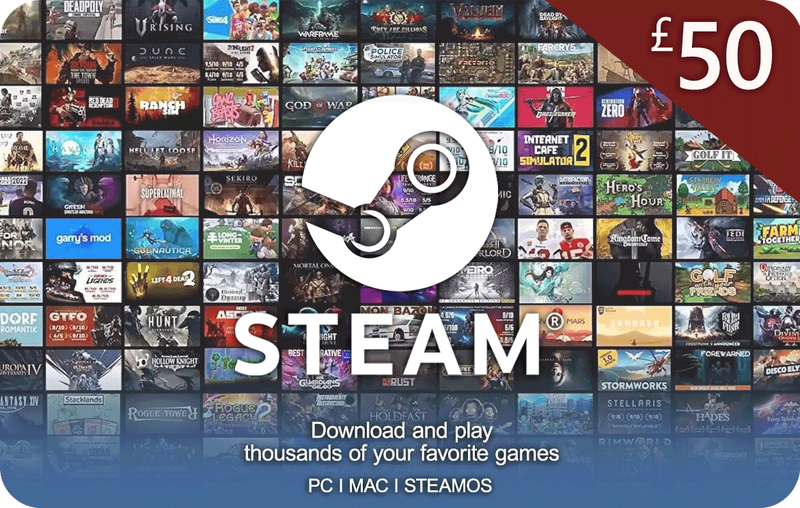 Steam Gift Card 50 GBP