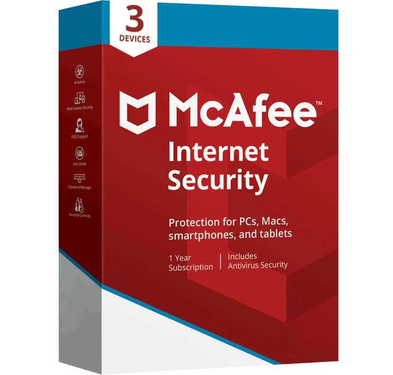 McAfee Internet Security (1 Year  3 Devices)