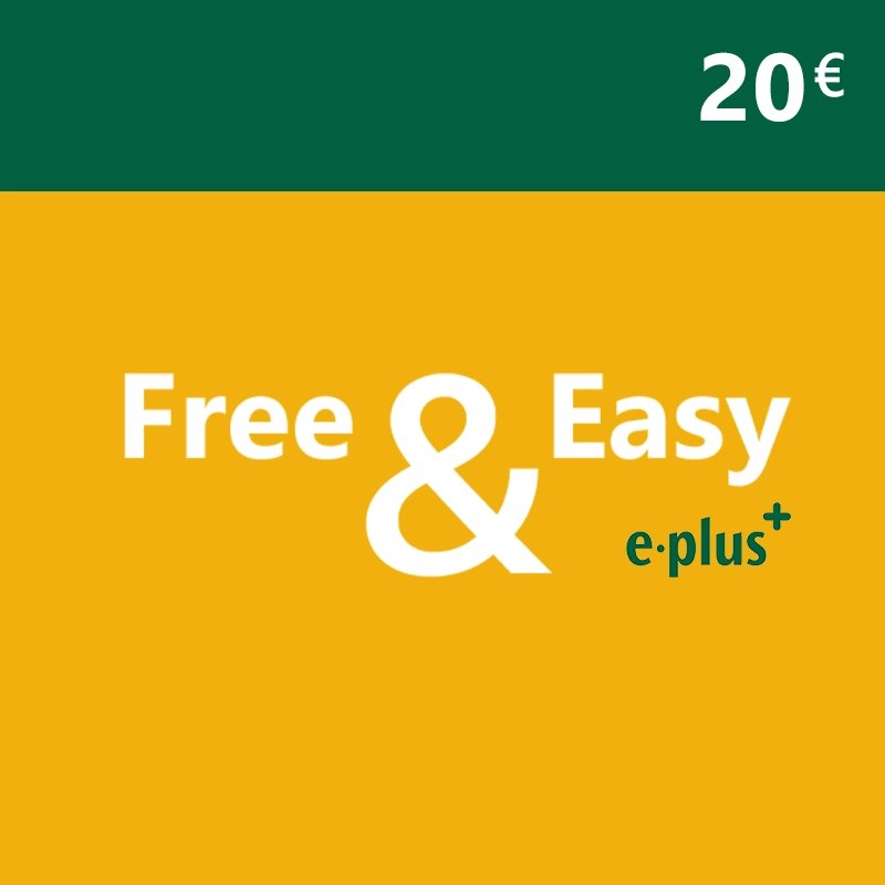 Free and Easy 20 EUR e-plus
