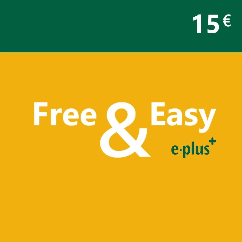 Free and Easy 15 EUR e-plus