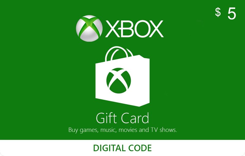 Xbox Gift Card 5 USD