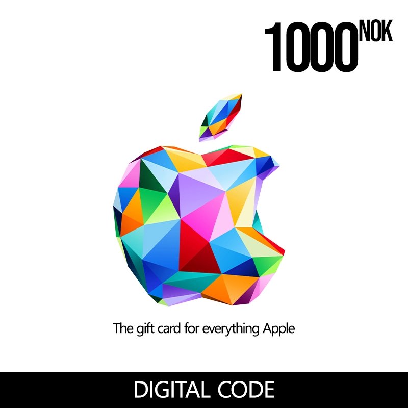 Apple Store Gift Card 1000 NOK