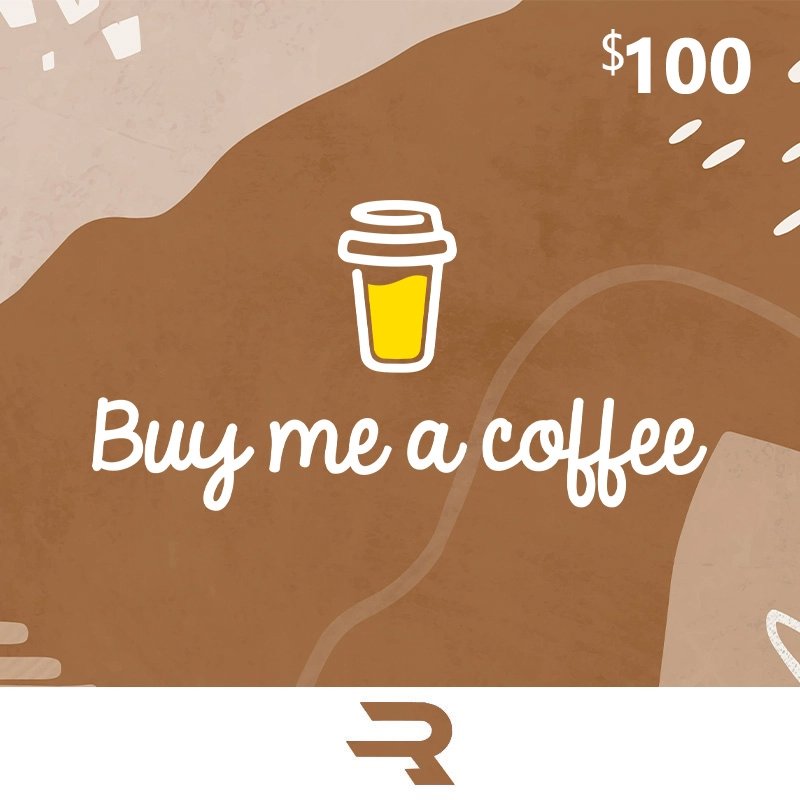 Buy Me a Coffee 100 USD Rewarble Gift Card