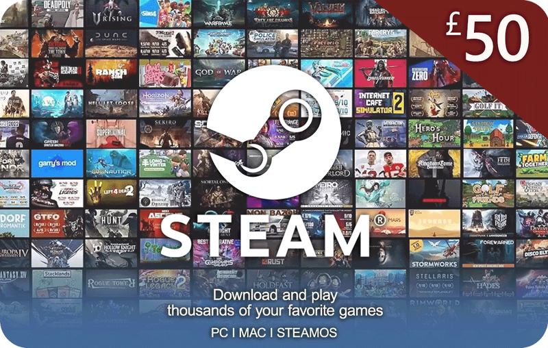 Steam Gift Card 50 GBP