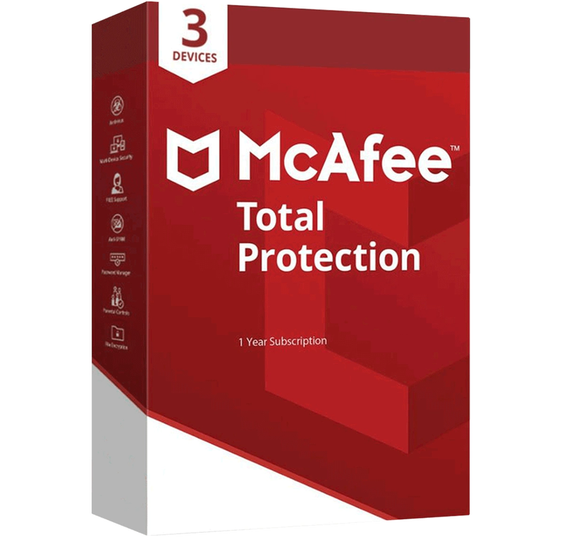 McAfeeTotal Protection (1 Year 3 Devices)