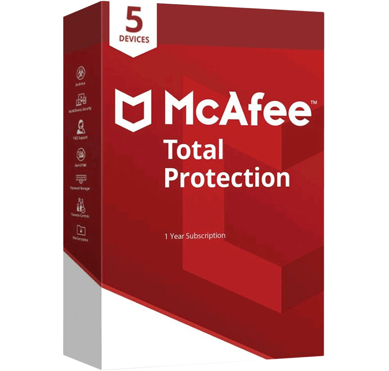 McAfee Total Protection (1 Year  5 Devices)