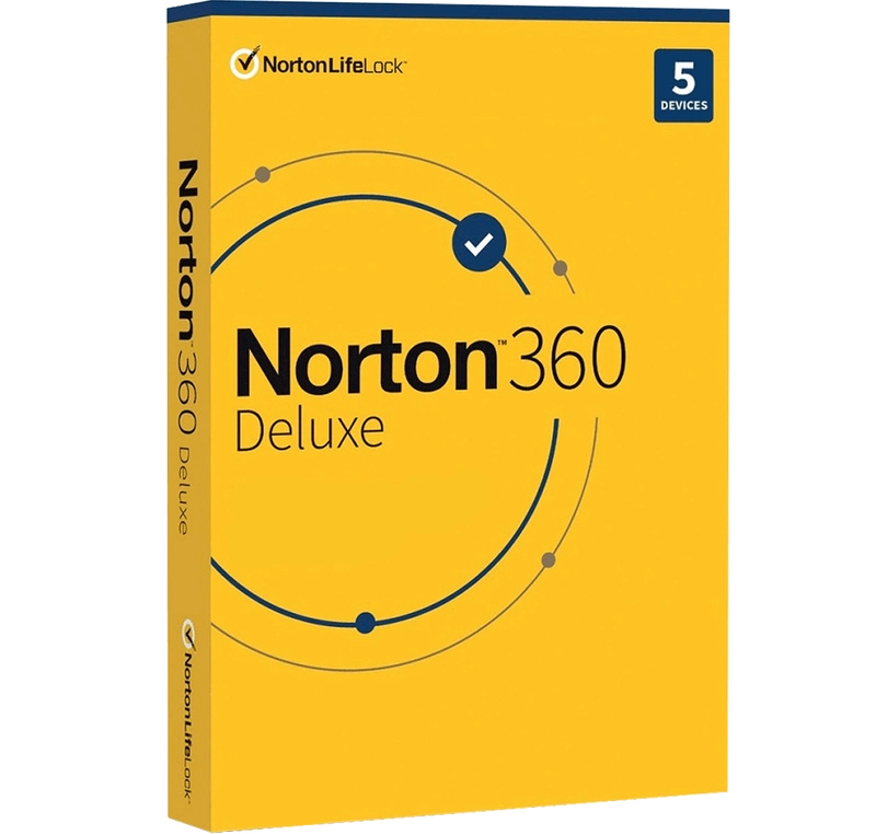 Norton 360 Deluxe 1 Year - 5 Devices (50GB Cloud Storage)
