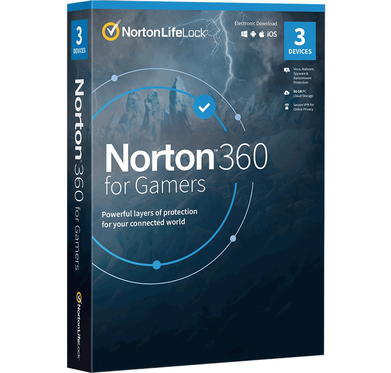 Norton 360 for Gamers EU 1 Year 3 Devices + 50GB Cloud