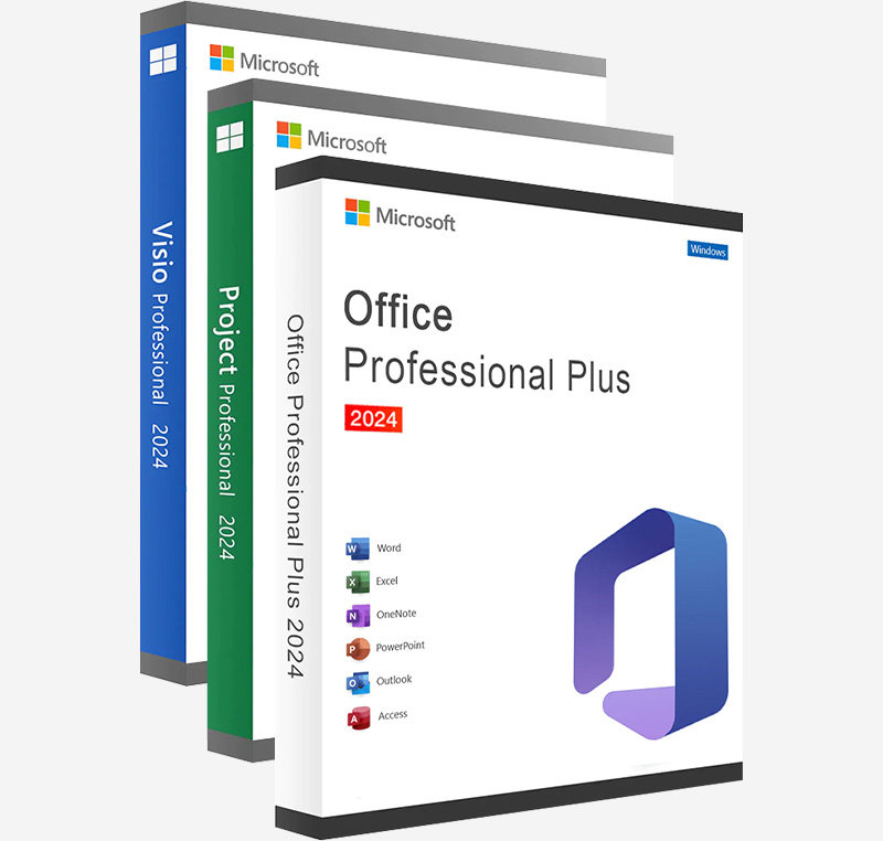 Office 2024 Pro Plus + Project 2024 Pro + Visio 2024 Pro