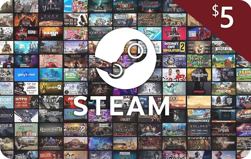 Steam Gift Card 5 USD US
