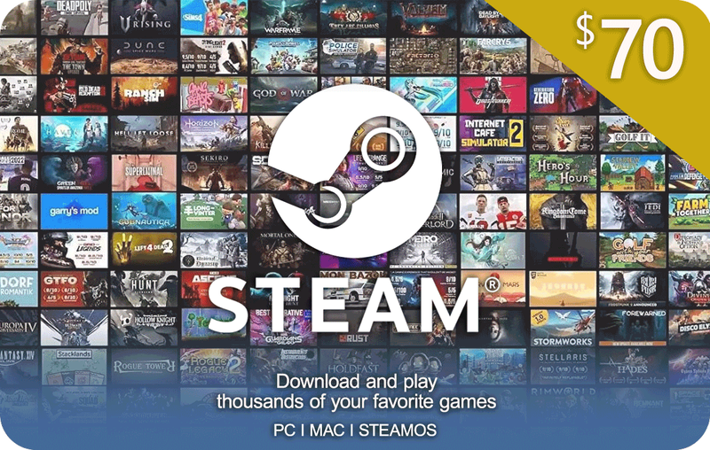 Steam Gift Card 70 USD