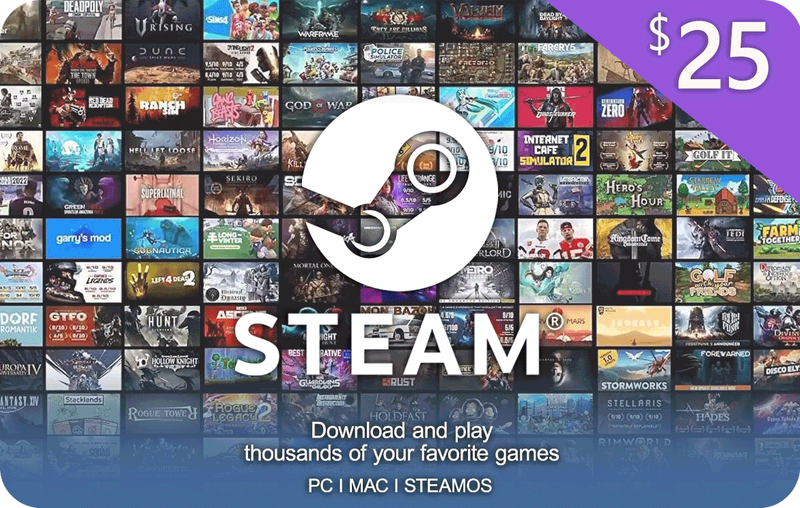 Steam Gift Card 25 USD