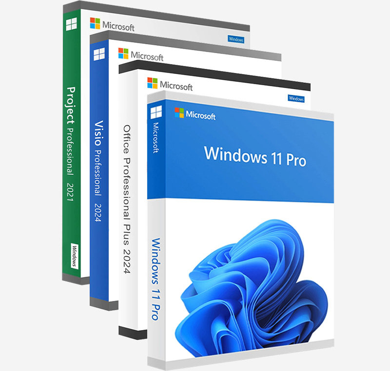Windows 11 Pro + Office 2024 Pro Plus + Project 2021 + Visio 2024 Pro