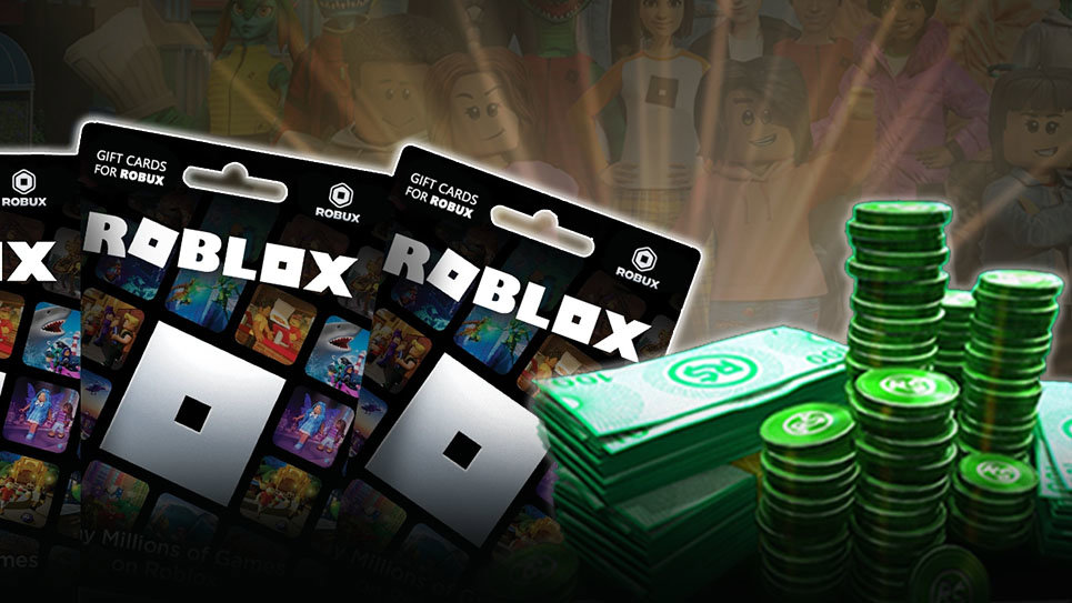 Roblox Gift Card and Robux with Roblox Characters