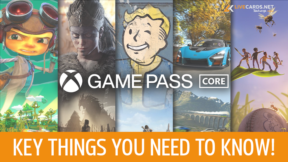 Xbox Game Pass Core - Key Things You Need To Know - Live Cards Blog