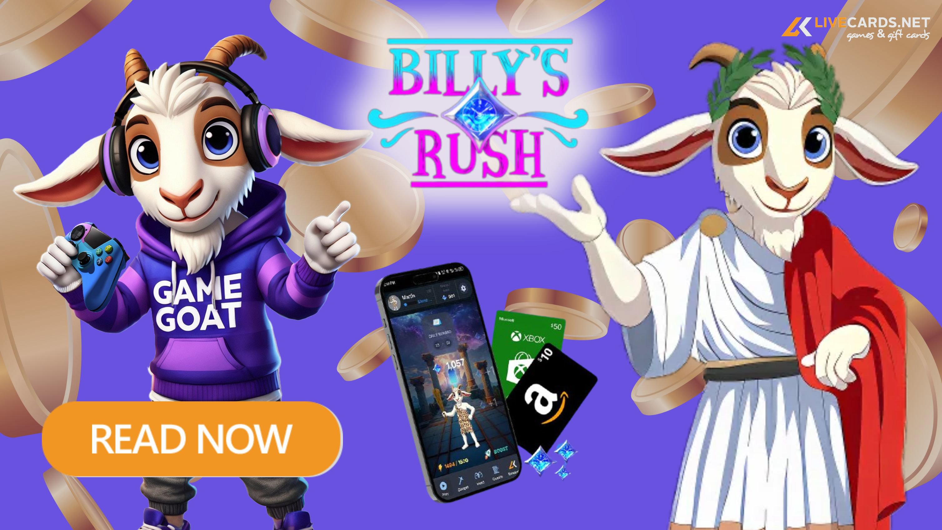 Watch Game Goat and Earn with Billy Rush