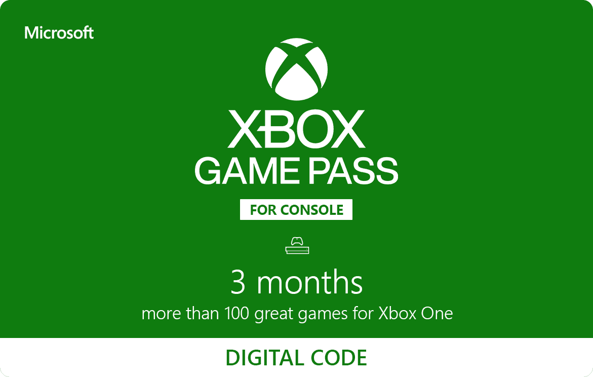 Microsoft Xbox Game Pass for Console 3 Month Digital Code [Digital