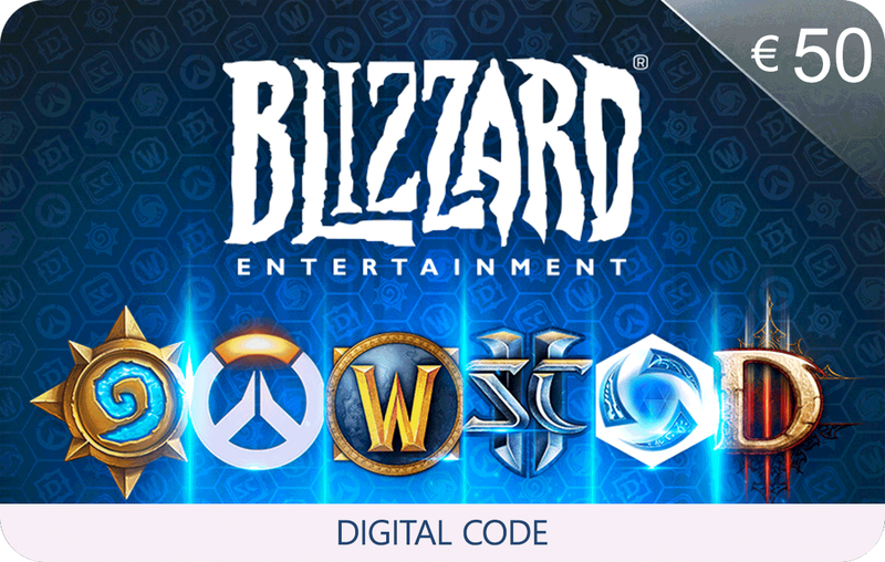 Blizzard Entertainment $50 Blizzard USA Gift Card - Battle.net Digital Code