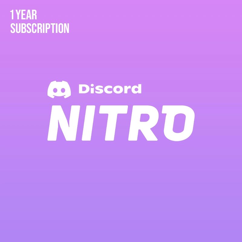 Discord Nitro 1 Year Subscription