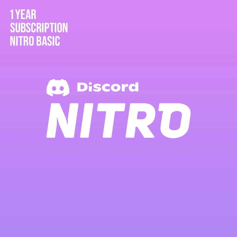 Discord Nitro Basic 1 Year Subscription