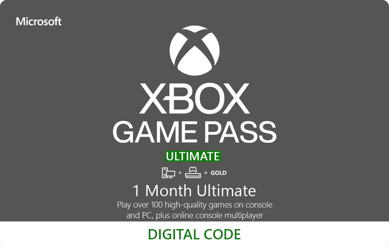 XBOX Game Pass Gift Card, 1 each