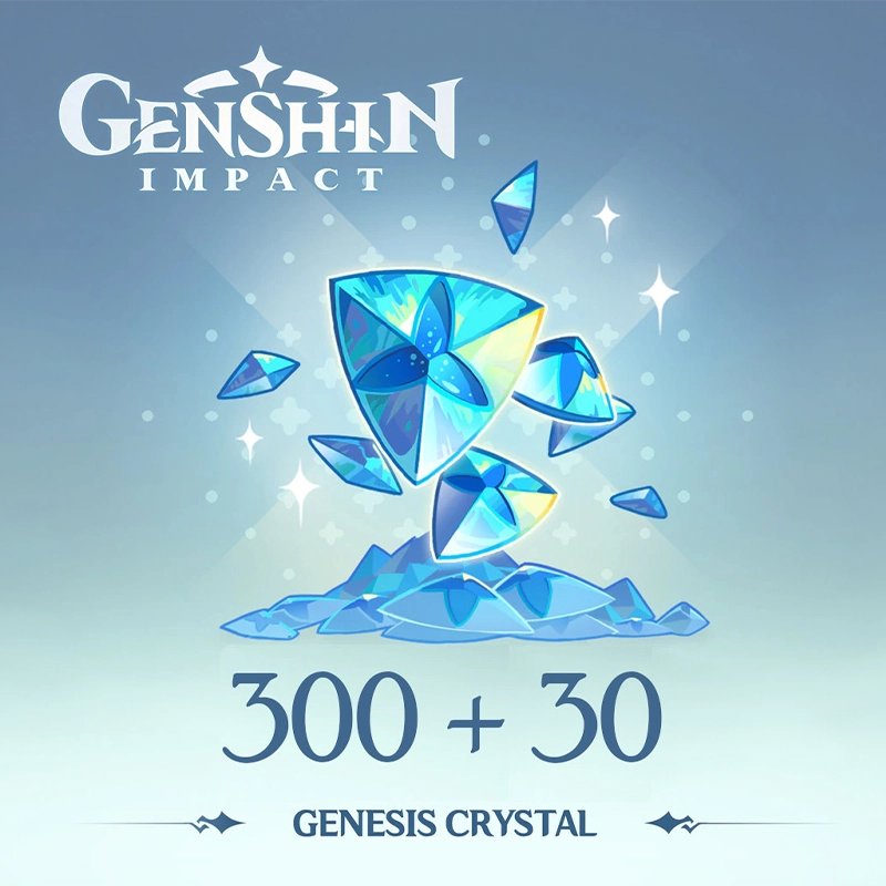 Genshin Impact 300 - 30 Genesis Crystals