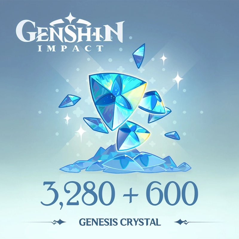 Genshin Impact 3280 - 600 Genesis Crystals