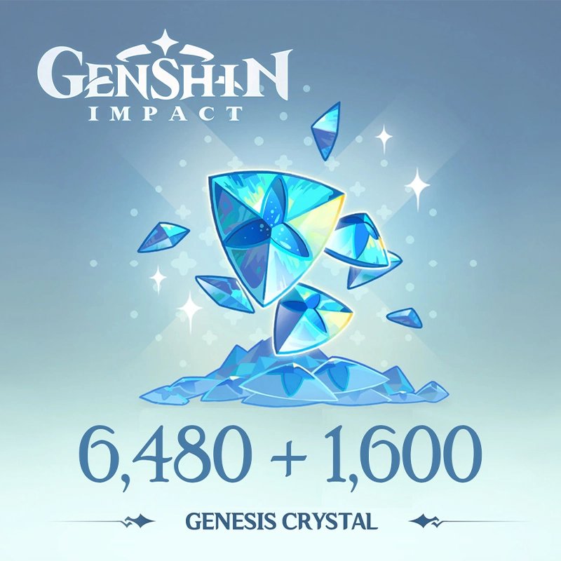 Genshin Impact 6480 - 1600 Genesis Crystals