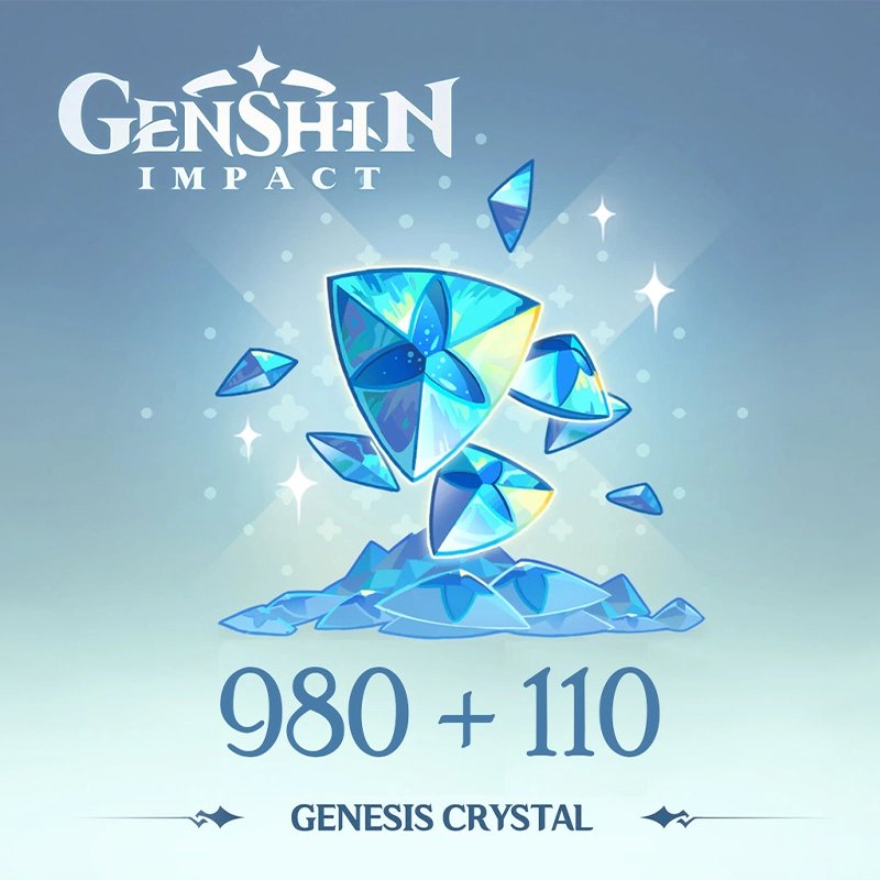 Genshin Impact 980 - 110 Genesis Crystals