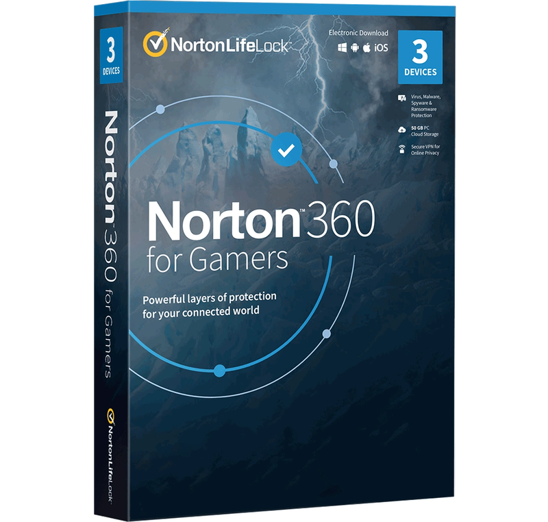 Norton 360 for Gamers EU 1 Year 3 Devices + 50GB Cloud