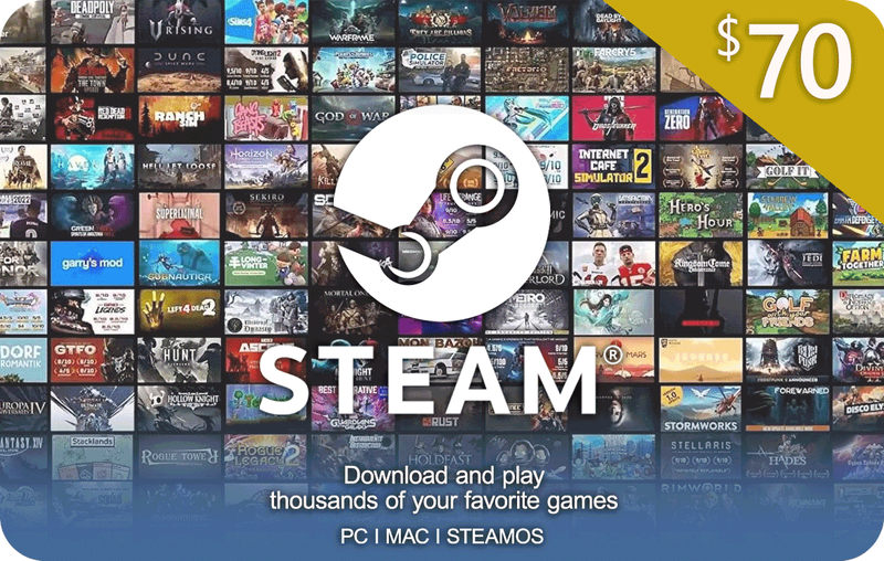 Steam Gift Card 70 USD