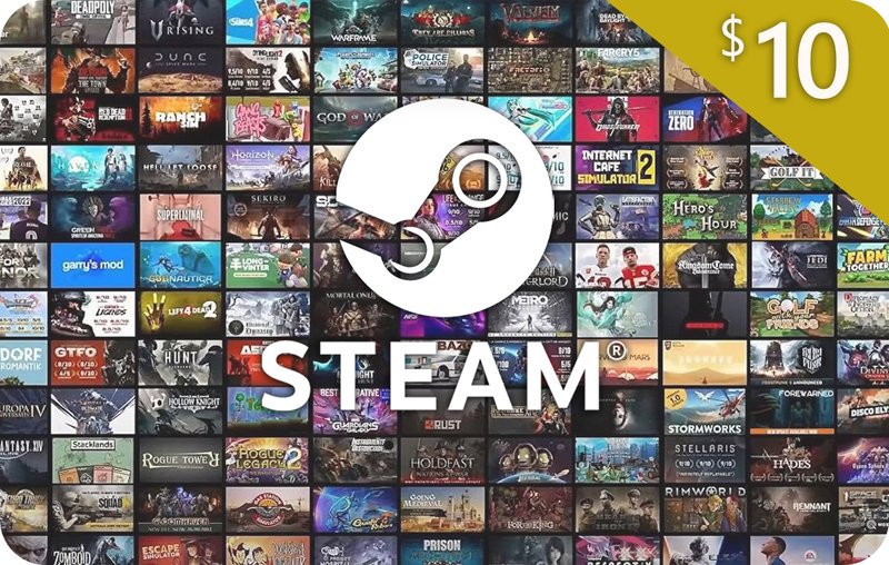 Steam Gift Card 10 USD US