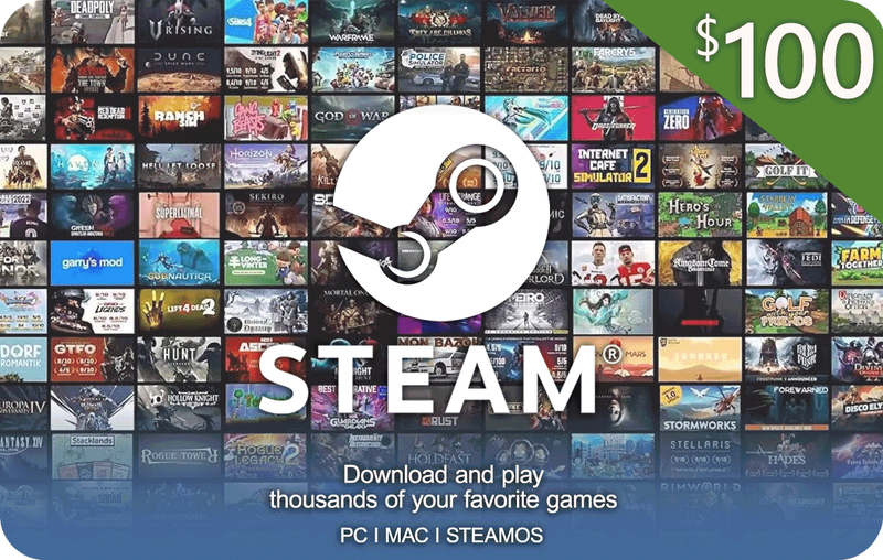 Cheapest Steam Gift Card 100 USD USA | livecards.net