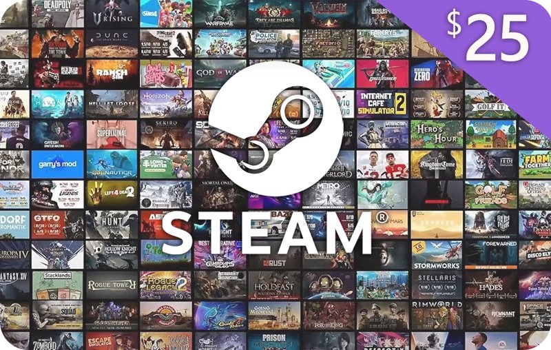 Steam Gift Card 25 USD US