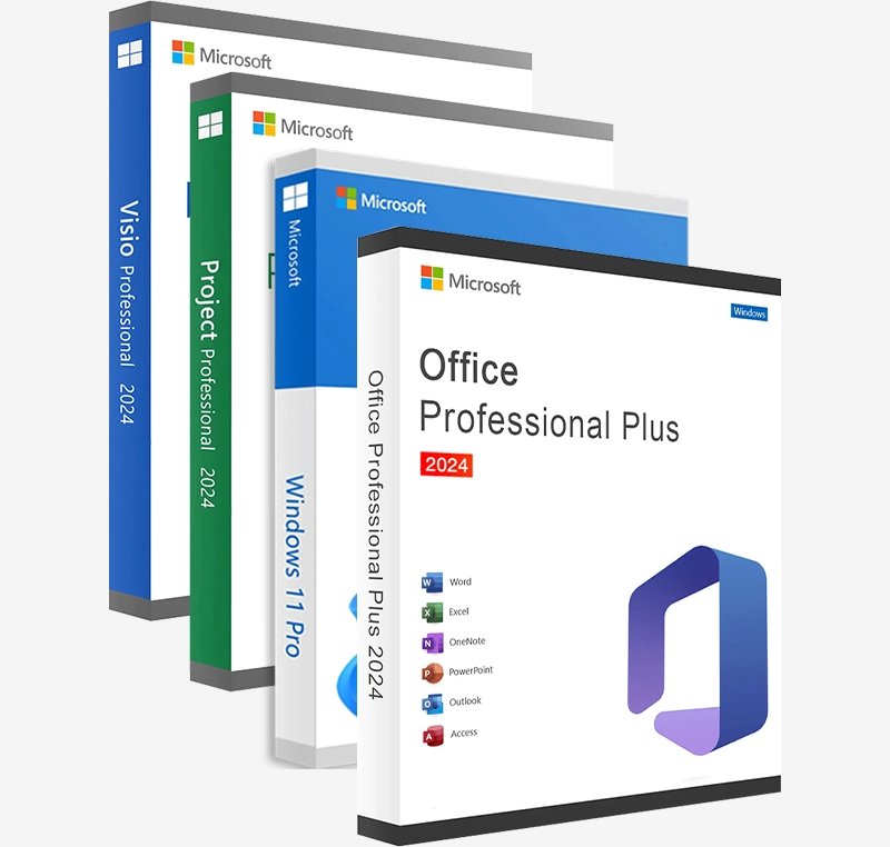 Win 11 Pro and MS 2024 Pro Plus and Project 2024 Pro and Visio 2024 Pro