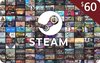 Steam Gift Card 60 USD US